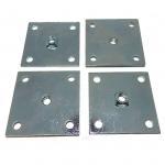 Heavy Duty Leg Leveler Mounting Plates for Arcade Game Machines - Set of 4