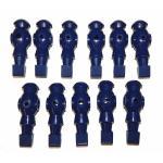 Dynamo/Great American Blue Foosball Men Players | Weighted New Style - Set of 11