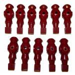 Dynamo/Great American Burgundy Foosball Men Players | Weighted New Style - Set of 11