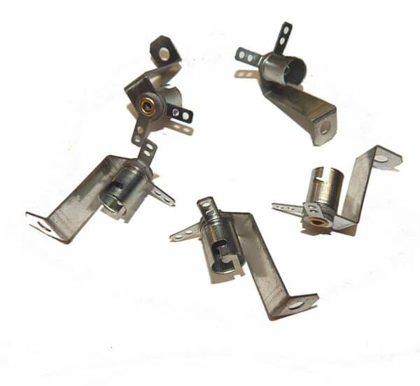 Miniature Bayonet Base Lamp Socket- Long Bracket | Set of 5 | moneymachines.com