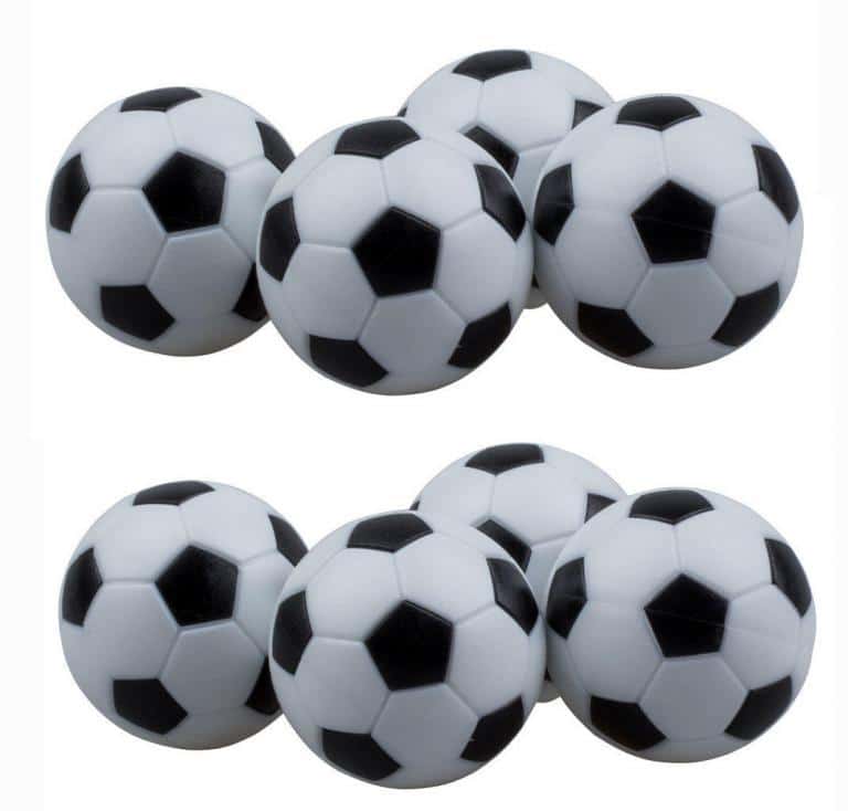Foosball Table Checkered Soccer Balls - Set of 8 | moneymachines.com