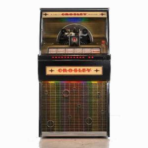 Crosley CR1210A-BK Rocket 45 Vinyl Jukebox | moneymachines.com