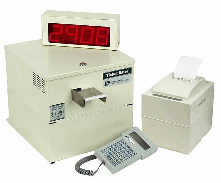 Deltronic Labs DL9000 Table Top Ticket Eater/Counter With Printer and keypad | moneymachines.com