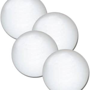 Fat Cat White Foosballs - Foosball Table Balls - Set of 4 | moneymachines.com