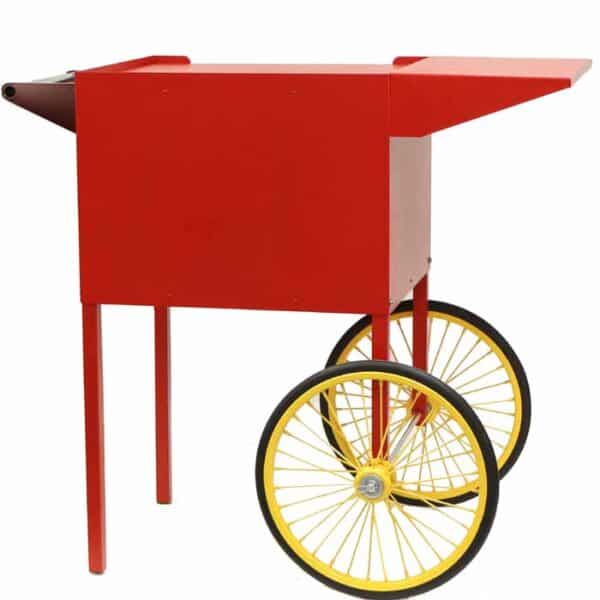 Medium Red Popcorn Machine Cart | moneymachines.com