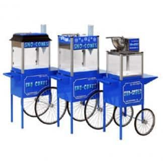 Paragon Snow Cone Machines on cart | moneymachines.com