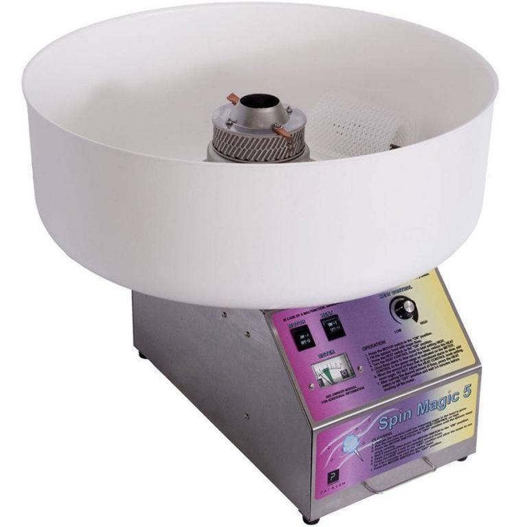Paragon Spin Magic 5 Cotton Candy Machine with Plastic Bowl | moneymachines.com