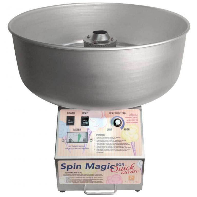 Spin Magic 5 QR Cotton Candy Machine Front View | moneymachines.com