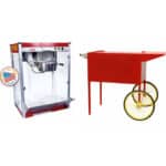 Theater Pop 12 Ounce Popcorn Machine With Cart Combo