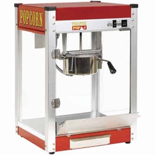 Theater Pop 4 Ounce Popcorn Machine With Cart Combo