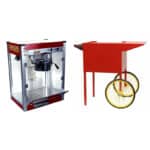 Theater Pop 8 Ounce Popcorn Machine With Cart Combo