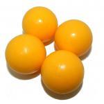 Smooth Yellow Foosball Table Balls - Set of 4