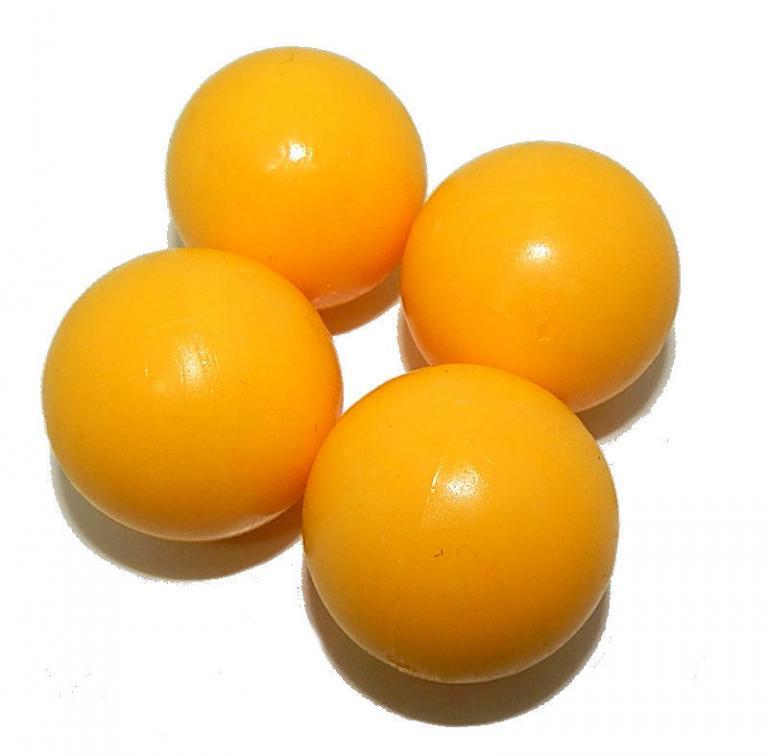 Smooth Yellow Foosball Table Balls | moneymachines.com