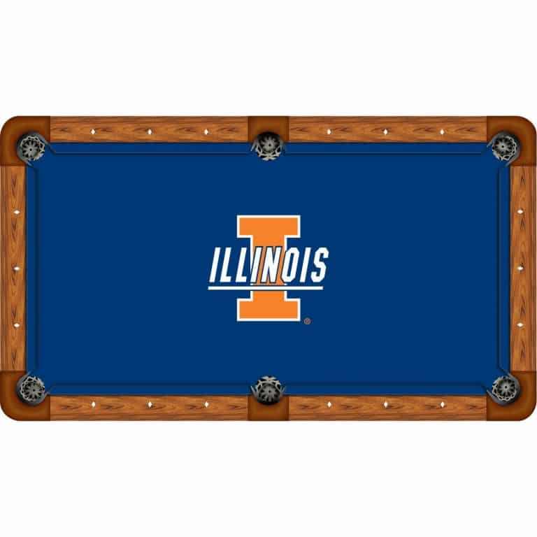 Illinois Fighting Illini Billiard Table Cloth | moneymachines.com
