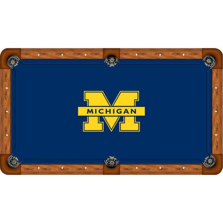 Michigan Wolverines Billiard Table Cloth | moneymachines.com