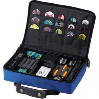 Casemaster Classic Blue Nylon Dart Case 2 Dart Sets | moneymachines.com