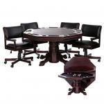 Level Best 54 inch 3 in 1 Game Table Set and Chairs