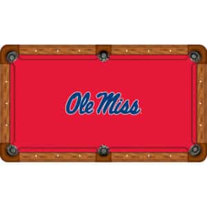 Mississippi Ole Miss Rebels Billiard Table Cloth Red | moneymachines.com