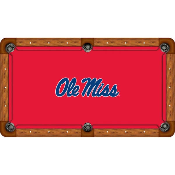 Mississippi Ole Miss Rebels Billiard Table Cloth Red | moneymachines.com