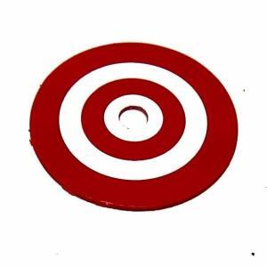 Red Bulls Eye Round Target Face | moneymachines.com