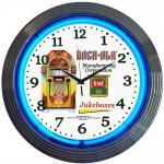 Rock-Ola Jukebox Neon Wall Clock