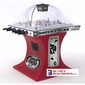 Super Chexx Pro Home Bubble Hockey Table Red Base | moneymachines.com