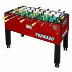 Tornado T-3000 Red Foosball Table - 3 Goalie