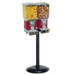 2 Tough Pro Gumball Vending Machines On Black Stand