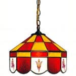 Arizona State Sun Devils College NCAA Stained Glass Swag Hanging Lamp