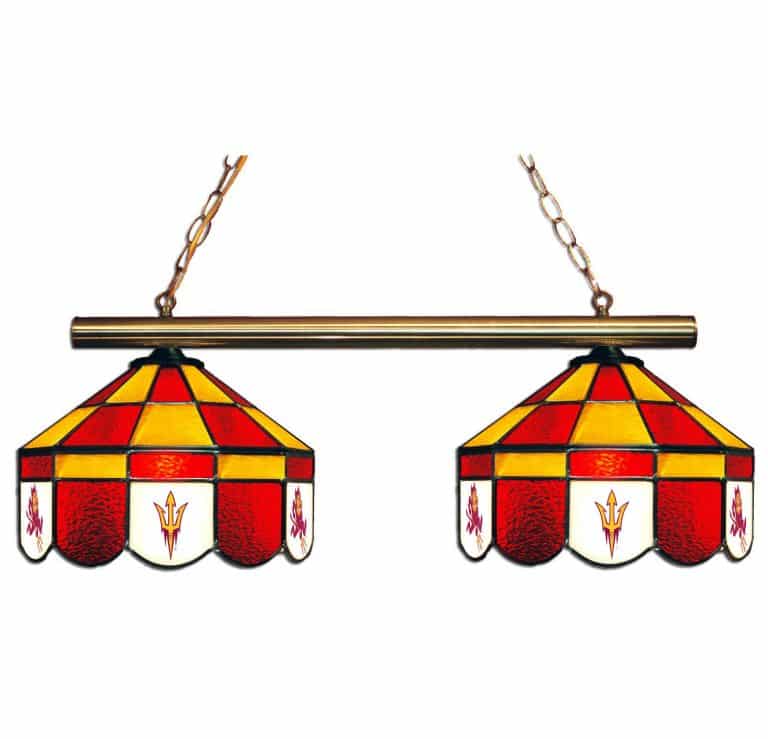 Arizona State Sun Devils 2 Light Executive Stained Glass Game Table Lights | moneymachines.com