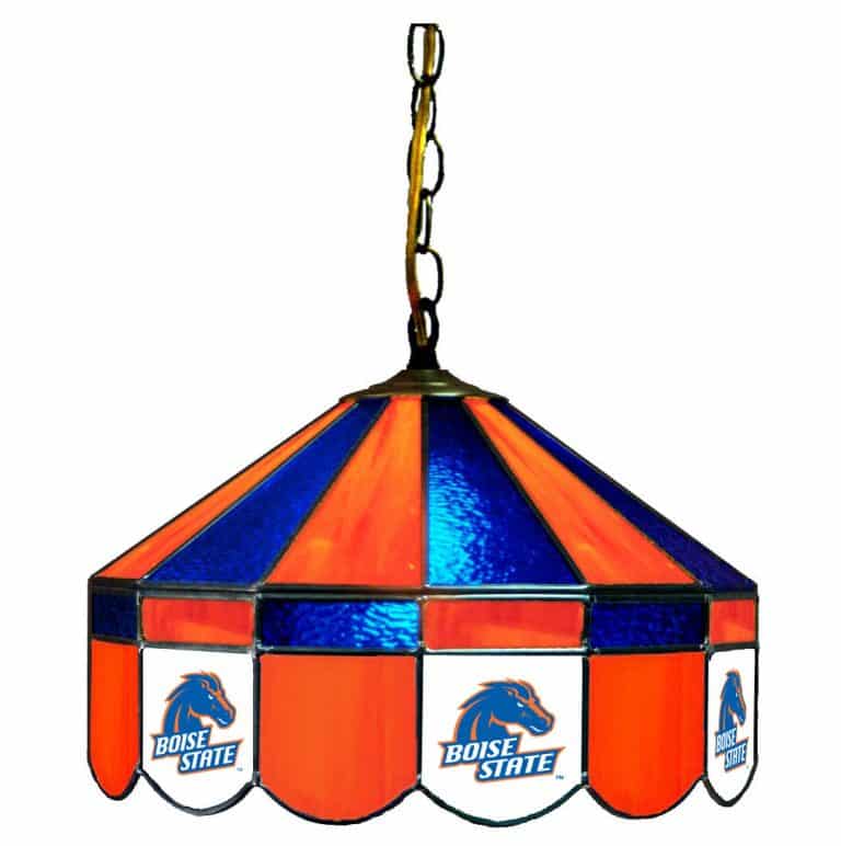 Boise State Broncos Stained Glass Swag Hanging Lamp | moneymachines.com