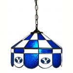 Brigham Young Cougars College NCAA Stained Glass Swag Hanging Lamp