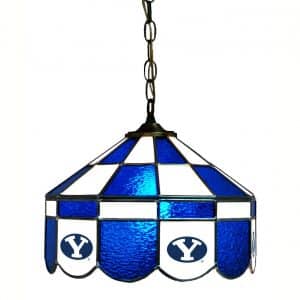 Brigham Young Cougars Stained Glass Swag Hanging Lamp | moneymachines.com