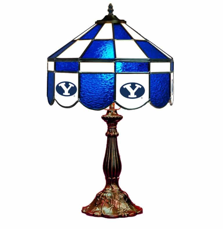 Brigham Young Cougars Stained Glass Table Lamp | moneymachines.com