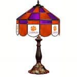Clemson Tigers Stained Glass Table Lamp