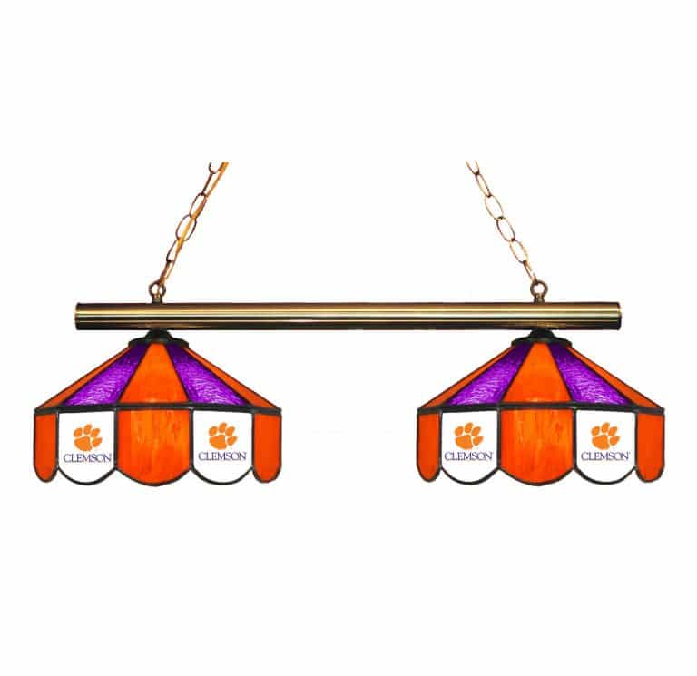 Clemson Tigers Stained Glass Game Table Lamp | moneymachines.com