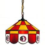 Florida State Seminoles College NCAA Stained Glass Swag Hanging Lamp