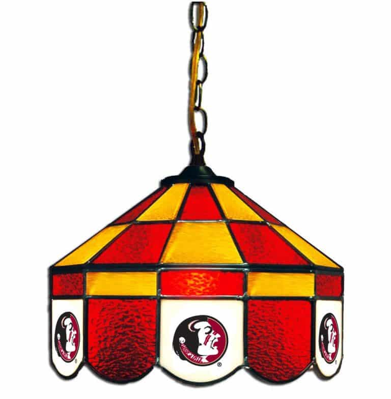 Florida State Seminoles Stained Glass Swag Hanging Lamp | moneymachines.com