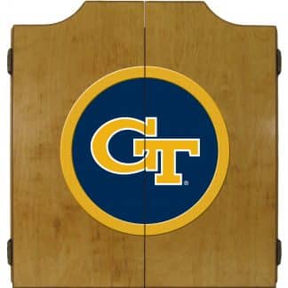 Georgia Tech Yellow Jackets College Logo Dart Cabinet | moneymachines.com