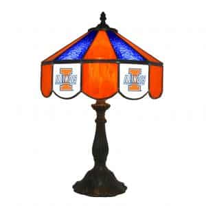 Illinois Fighting Illini Stained Glass Table Lamp | moneymachines.com
