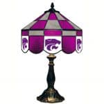 Kansas State Wildcats Stained Glass Table Lamp