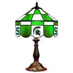 Michigan State Spartans Stained Glass Table Lamp