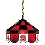 North Carolina State Wolfpack College NCAA Stained Glass Swag Hanging Lamp