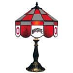Ohio State Buckeyes Stained Glass Table Lamp