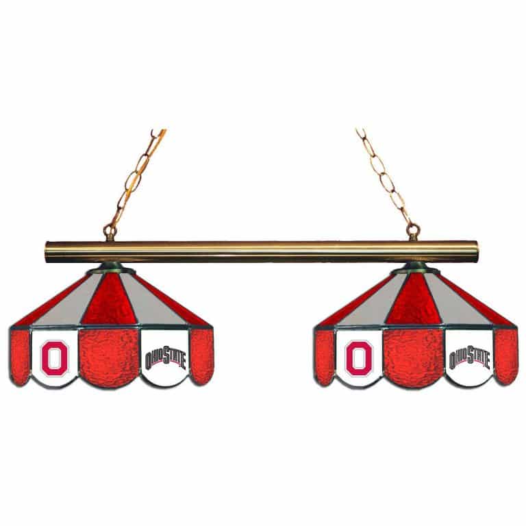 Ohio State Buckeyes Stained Glass Game Table Lamp | moneymachines.com