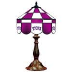 TCU Horned Frogs Stained Glass Table Lamp