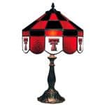 Texas Tech Red Raiders Stained Glass Table Lamp