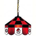 Georgia Bulldogs College NCAA Stained Glass Swag Hanging Lamp