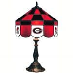 Georgia Bulldogs Stained Glass Table Lamp