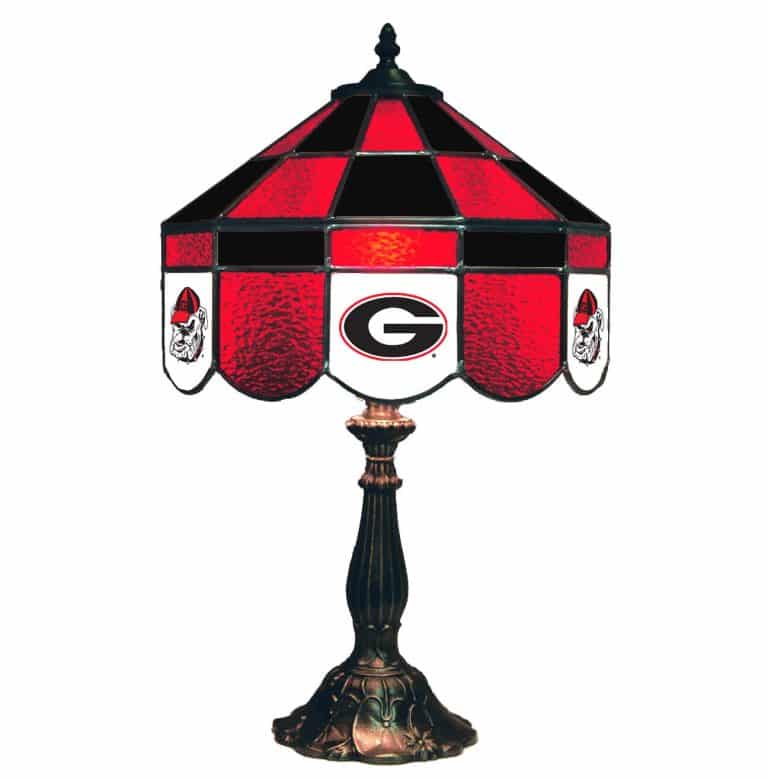 Georgia Bulldogs Stained Glass Table Lamp | moneymachines.com